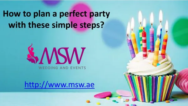 How to plan a perfect party with these simple steps