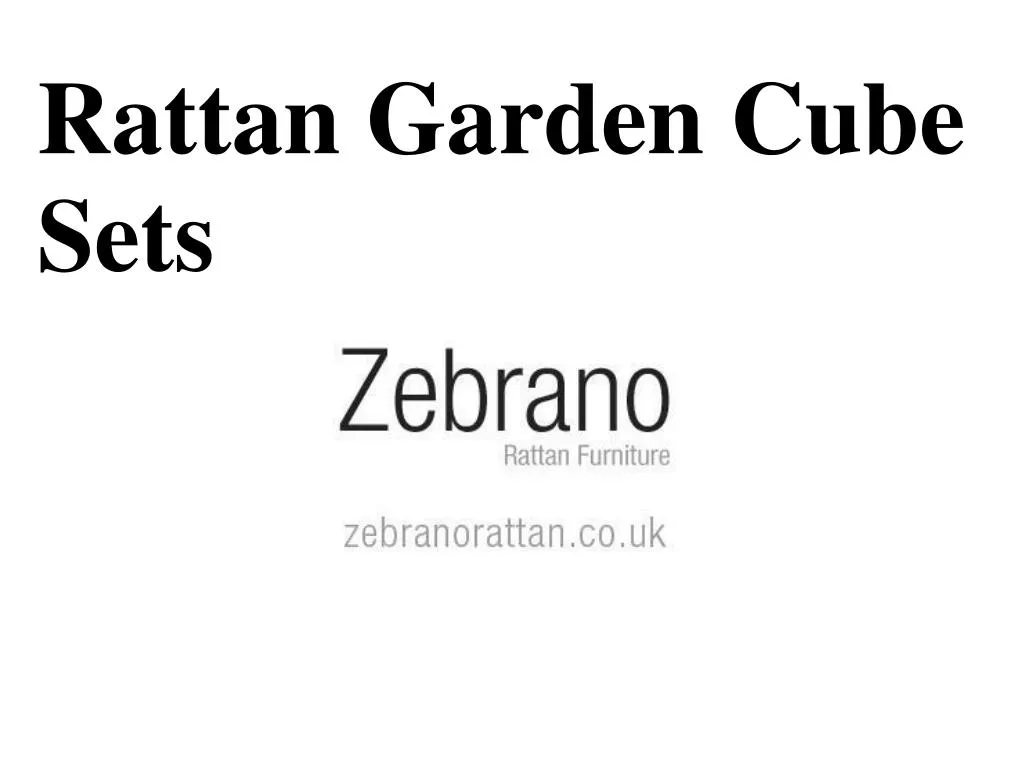 rattan garden cube sets