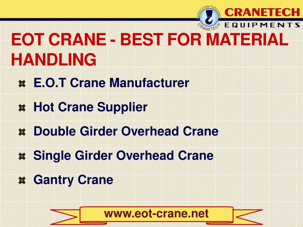 eot crane best for material handling e o t crane