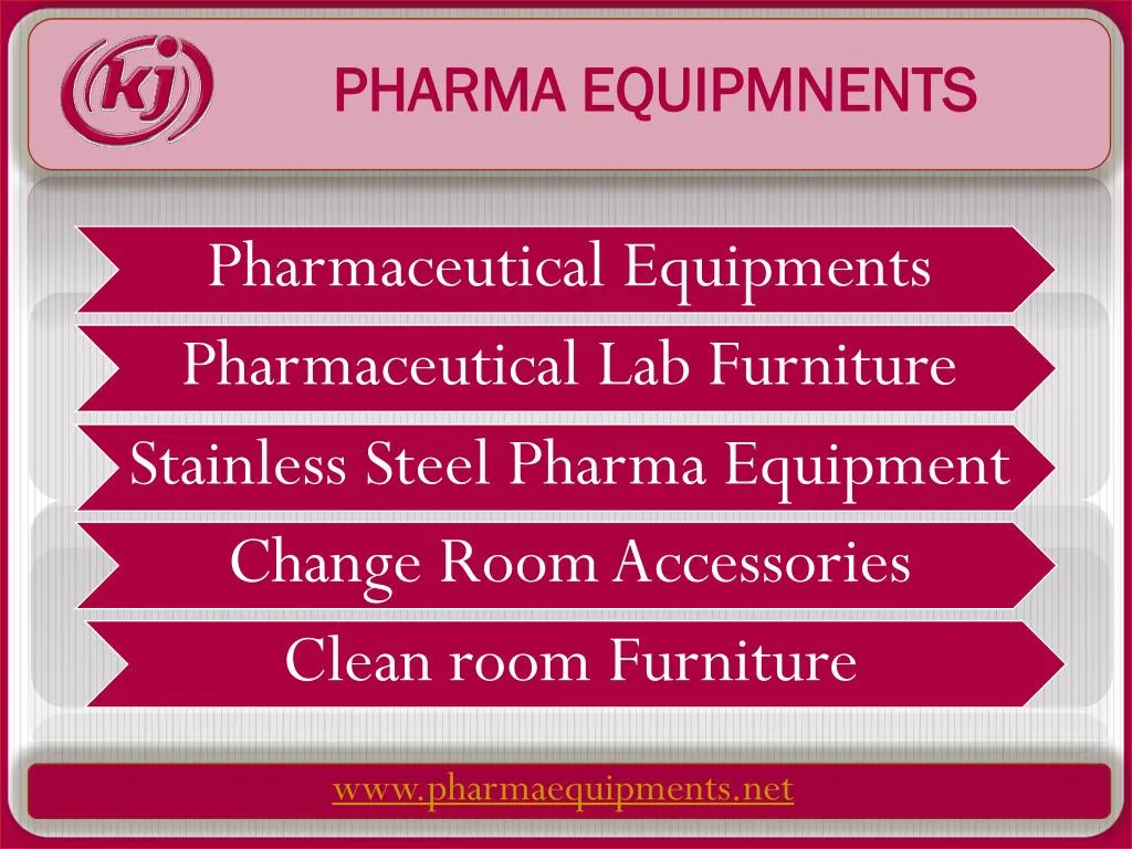 pharma equipmnents
