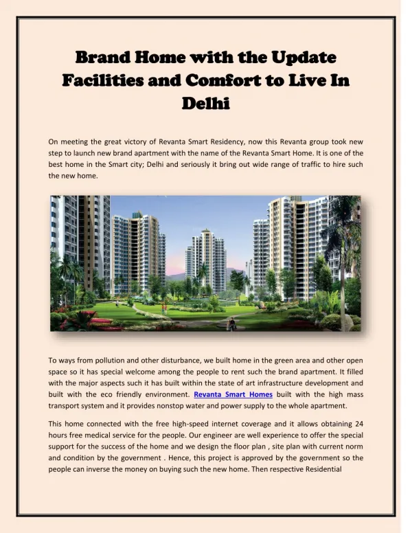 Brand Home with the Update Facilities and Comfort to Live In Delhi