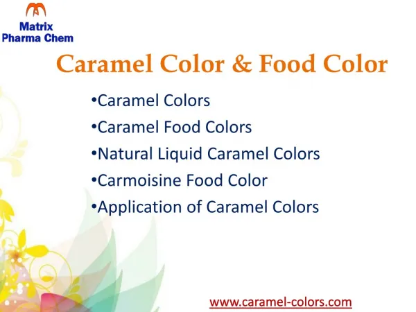 Caramel Color & Food Color
