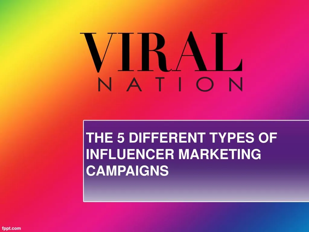 the 5 different types of influencer marketing