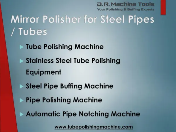 Tube polishing machine