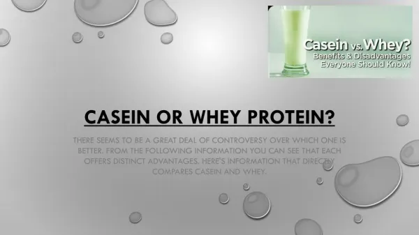 Whey or casein protein powder?
