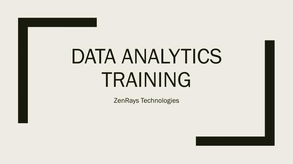 data analytics training