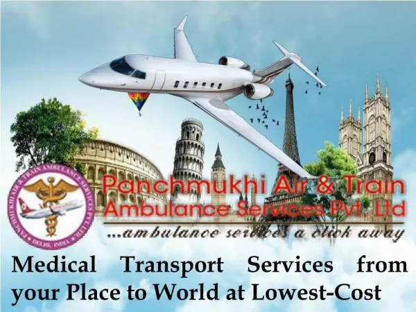 Get Low-Airfare Emergency Medical Air Ambulance Services in Varanasi and Vadodara