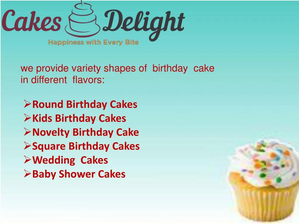 we provide variety shapes of birthday cake