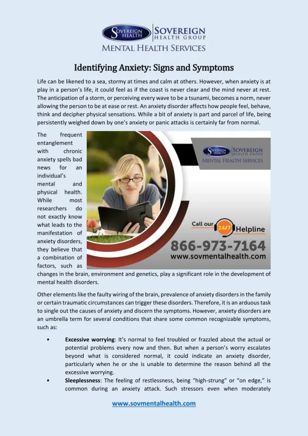 Identifying Anxiety: Signs and Symptoms
