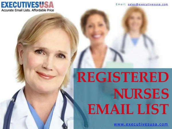 Registered Nurses Email List