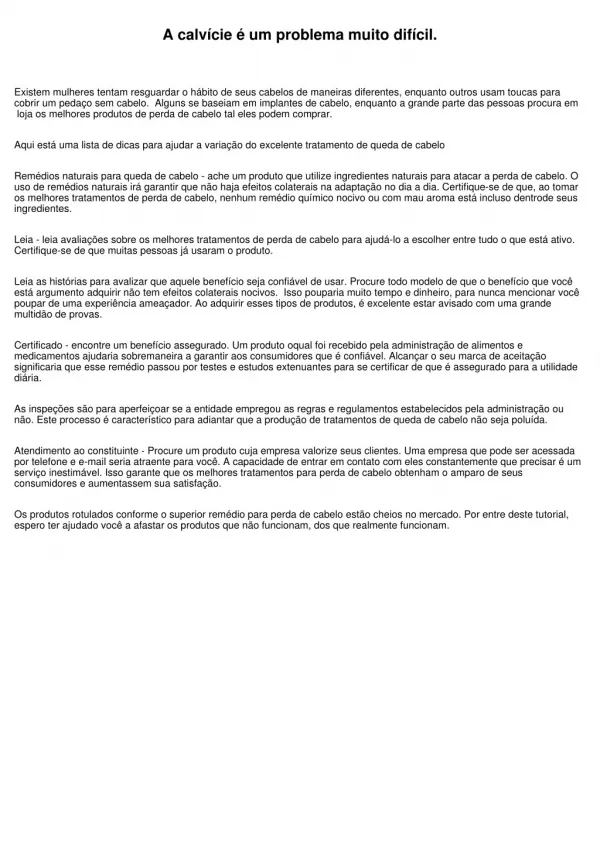 a calv cie um problema muito dif cil