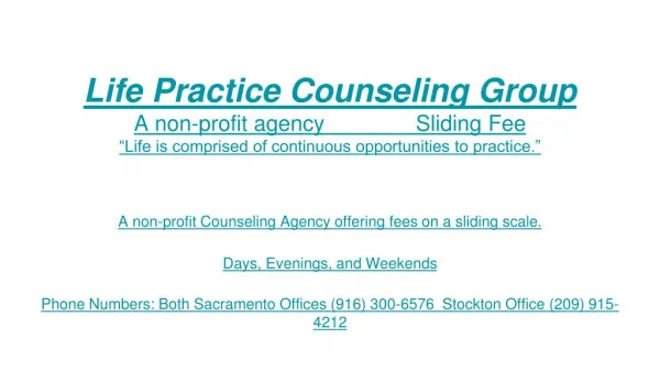 Life Practice Counseling Group, Inc