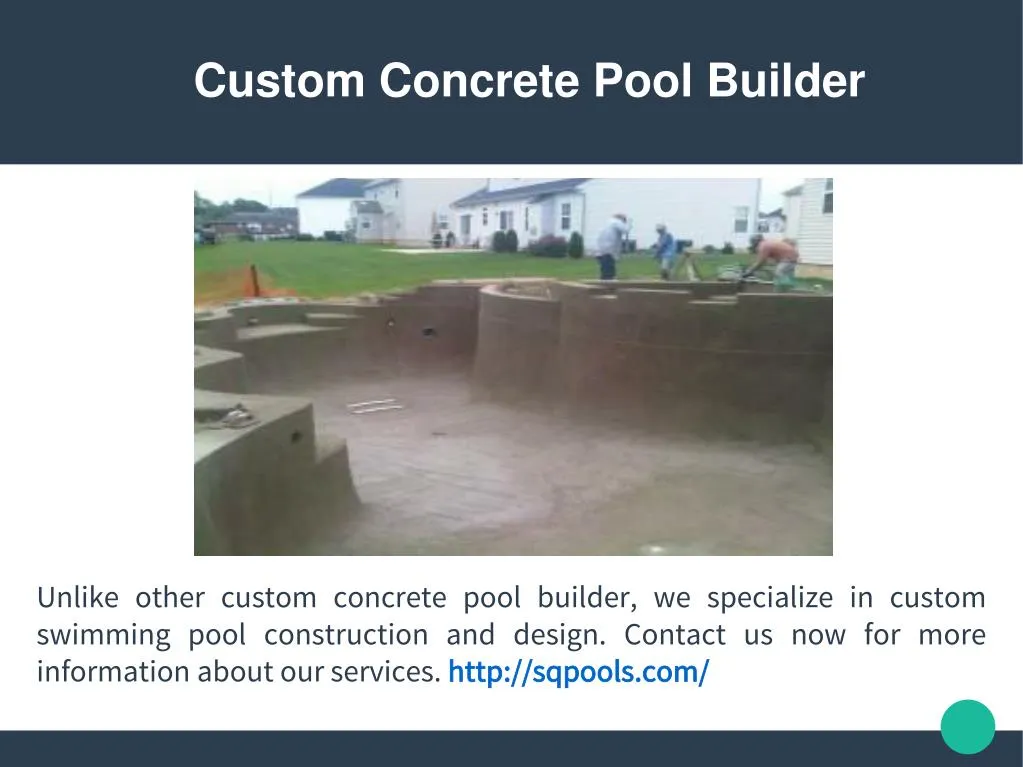 custom concrete pool builder