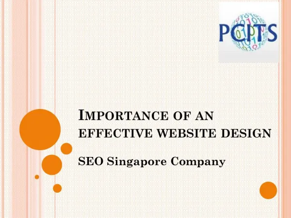 Importance of an effective website design