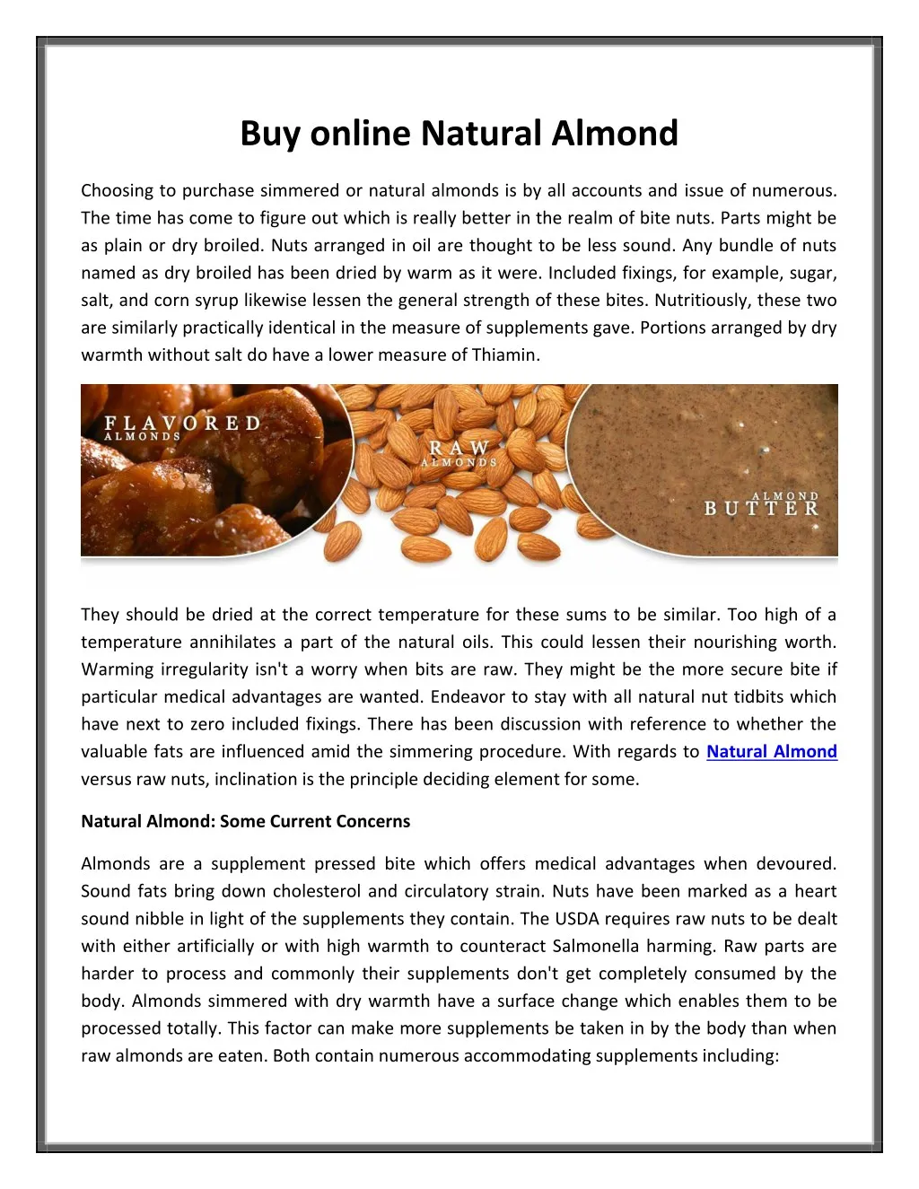buy online natural almond