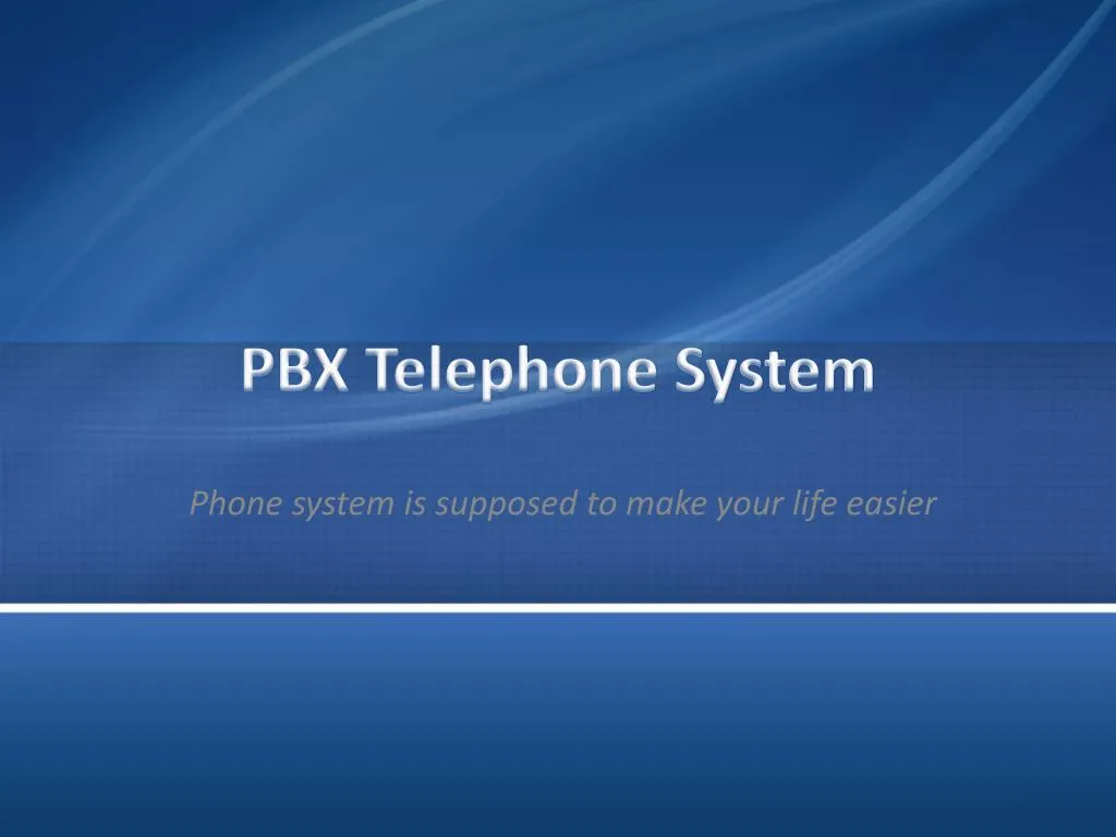 pbx telephone system
