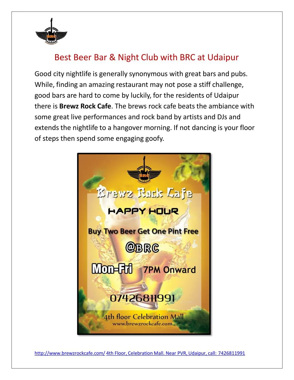 best beer bar night club with brc at udaipur good