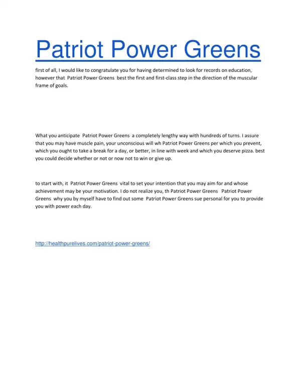 http://healthpurelives.com/patriot-power-greens/
