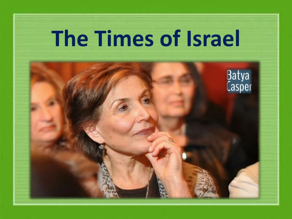 the times of israel