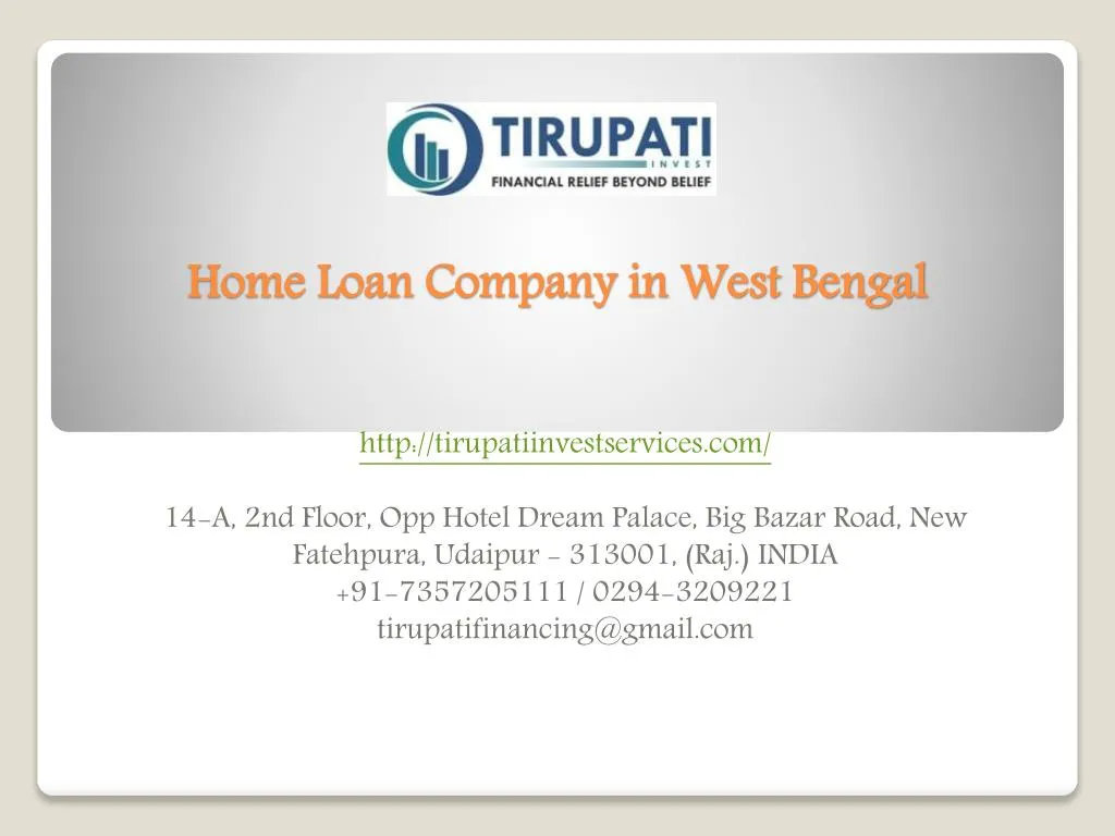 home loan company in west bengal