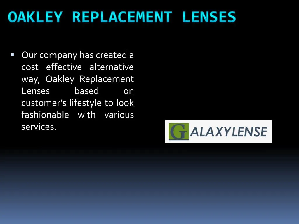 oakley replacement lenses