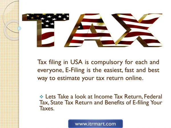 Filing Income Tax Return Online | State Tax Return | Free Tax Refund Calculator