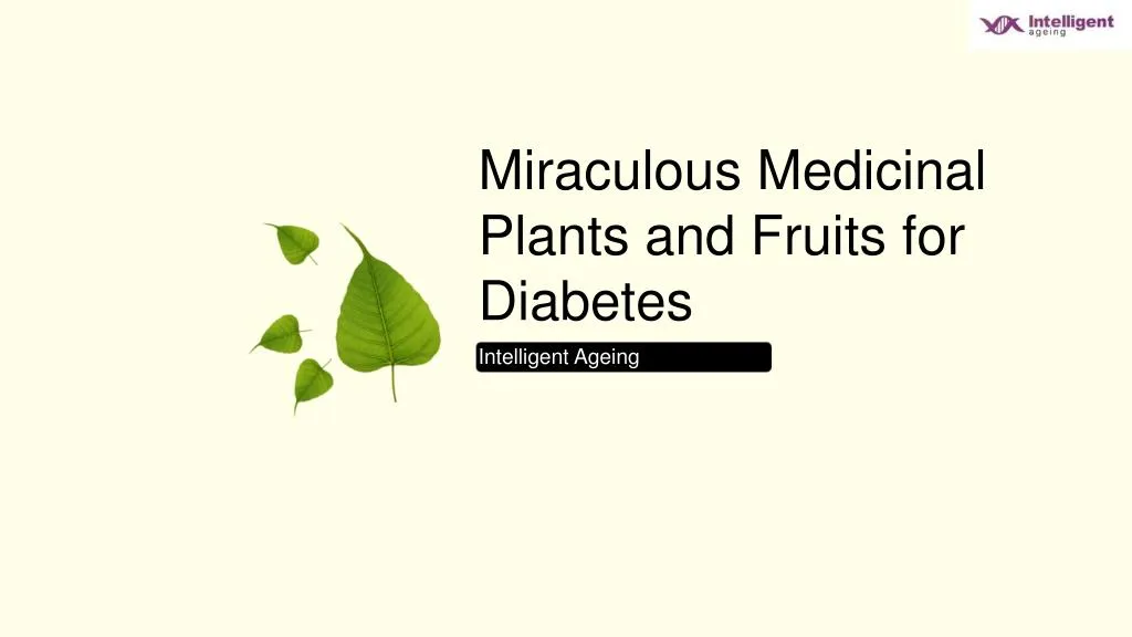miraculous medicinal plants and fruits for diabetes