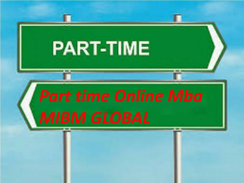 part time online mba mibm global