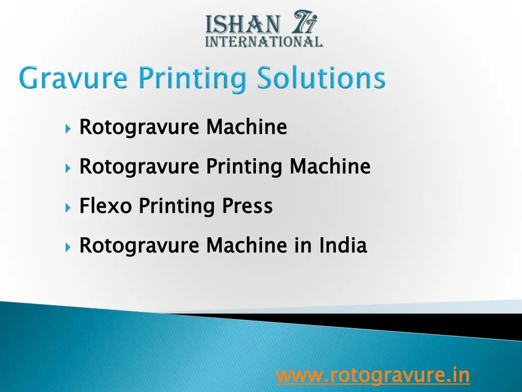 gravure printing solutions