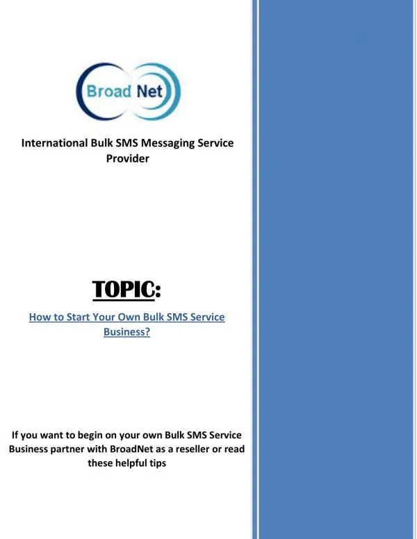 How to Start Your Own Bulk SMS Service Business?