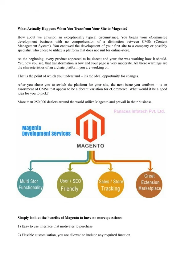 What Actually Happens When You Transfrom Your Site to Magento?