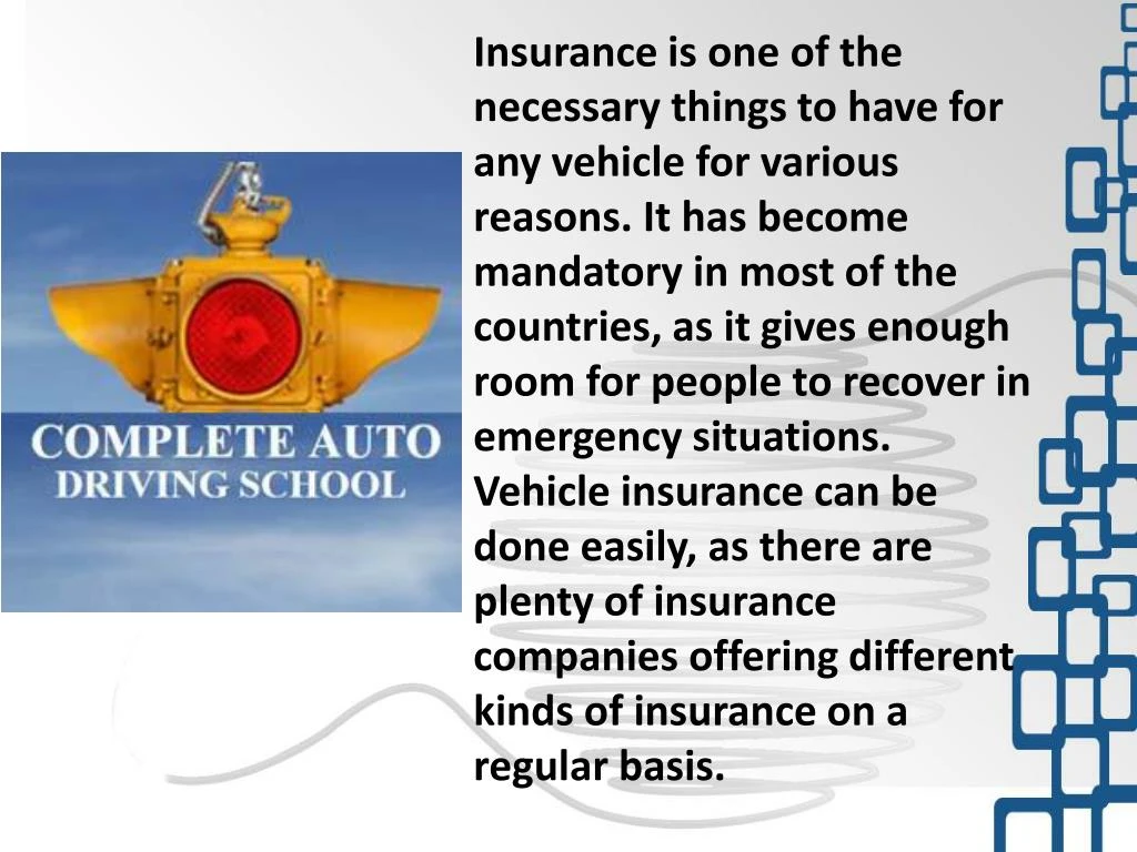 insurance is one of the necessary things to have