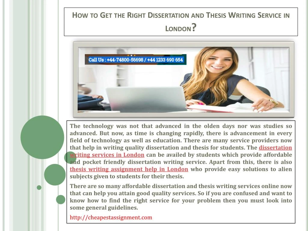 how to get the right dissertation and thesis writing service in london