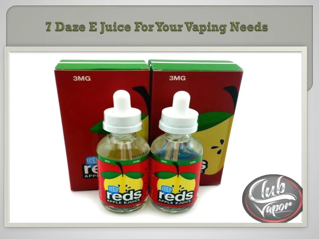 7 daze e juice for your vaping needs