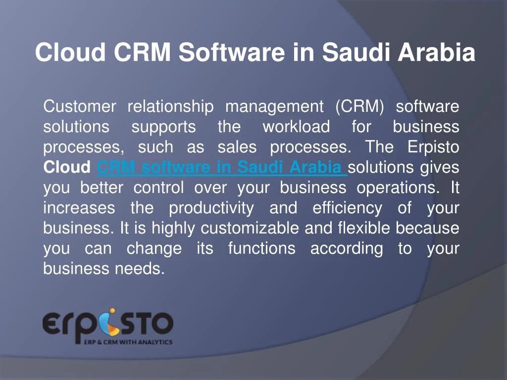 cloud crm software in saudi arabia