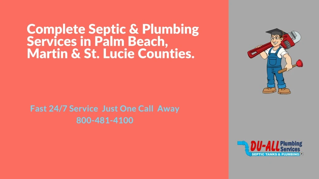 complete septic plumbing services in palm beach