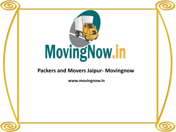 Packers and Movers Jaipur - Movingnow