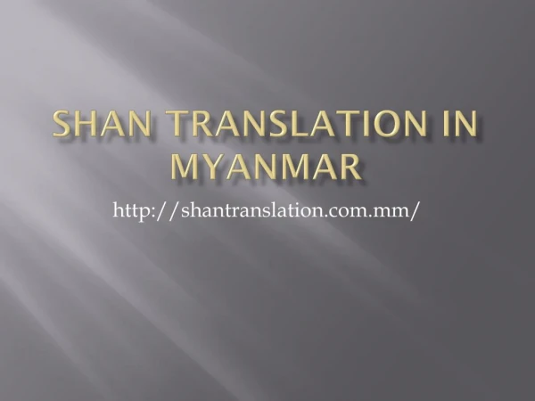 Top Four Shan's Translation Skills