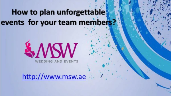 How to plan unforgettable corporate events for your team members?