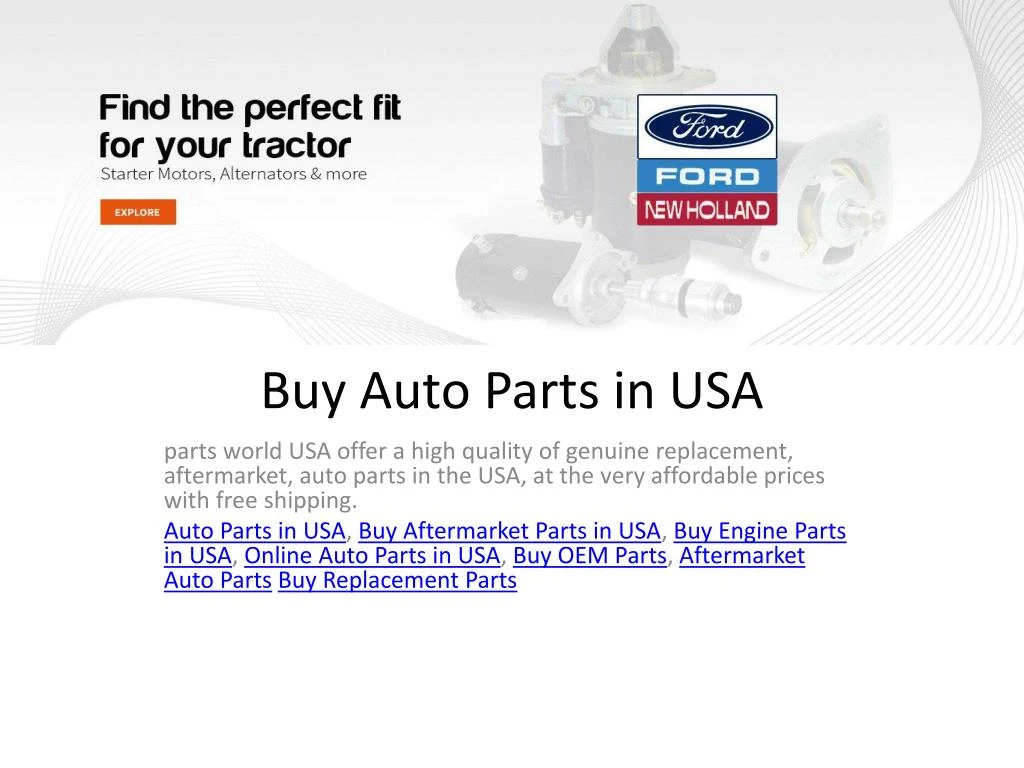 buy auto parts in usa