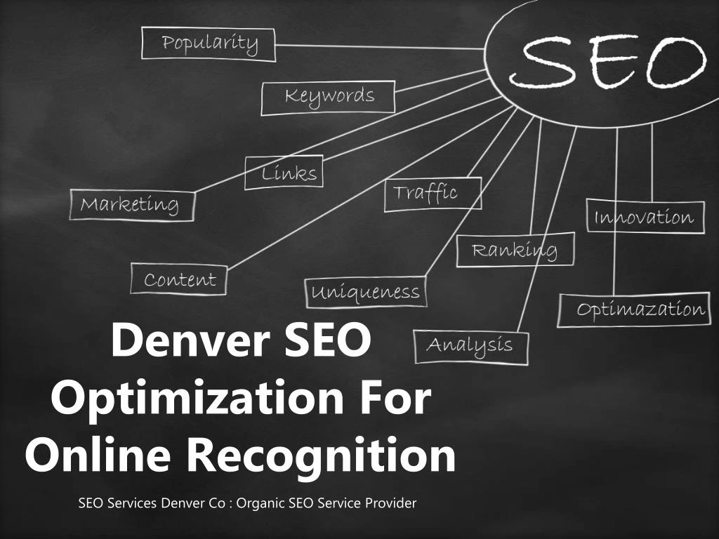 denver seo optimization for online recognition