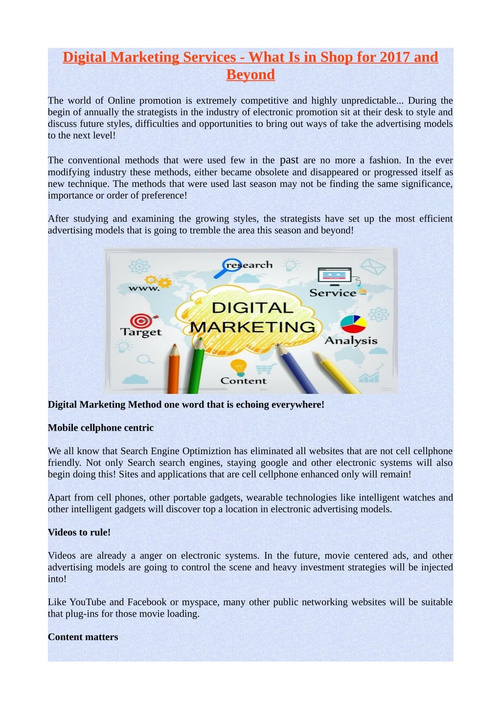 digital marketing services what is in shop