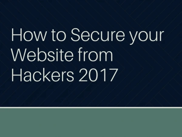 Things you can do to protect your website from malware