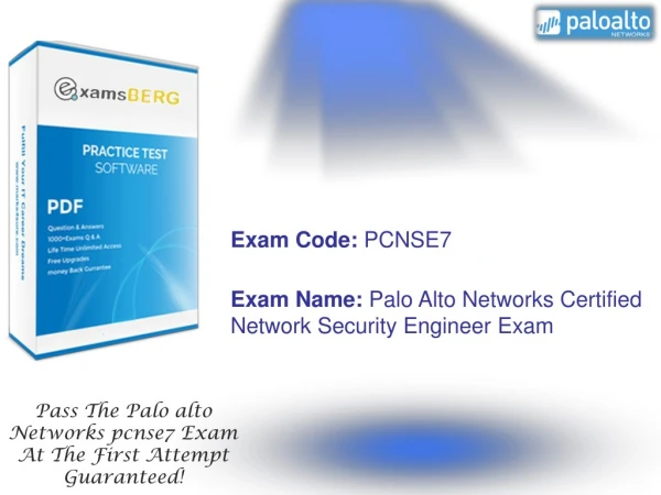 PCNSE 7 Questions Answer | PCNSE 7 Practice Test | Examsberg