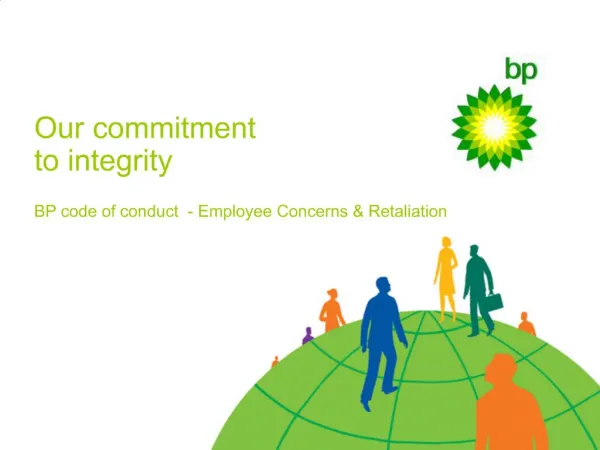 Our commitment to integrity