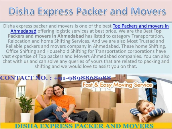 Packers and movers Ahmedabad