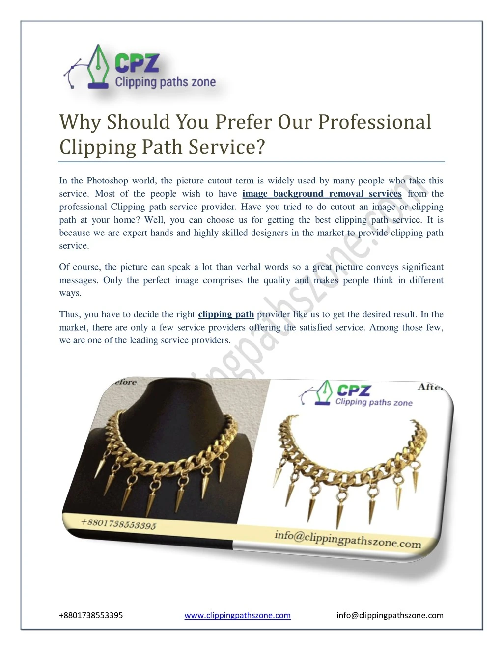 why should you prefer our professional clipping