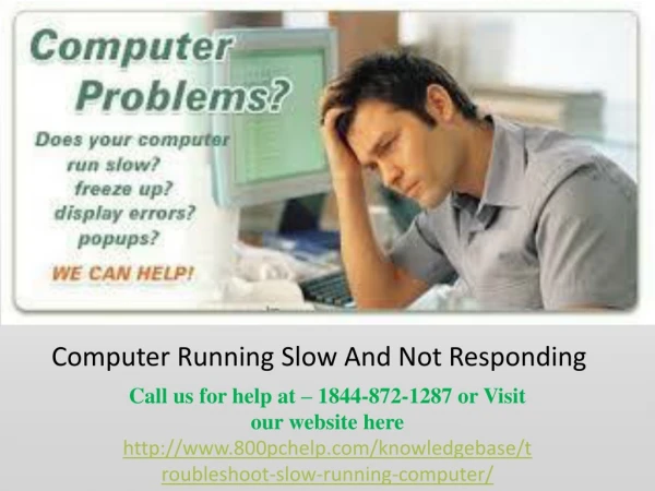 How to Troubleshoot a Slow Running Computer
