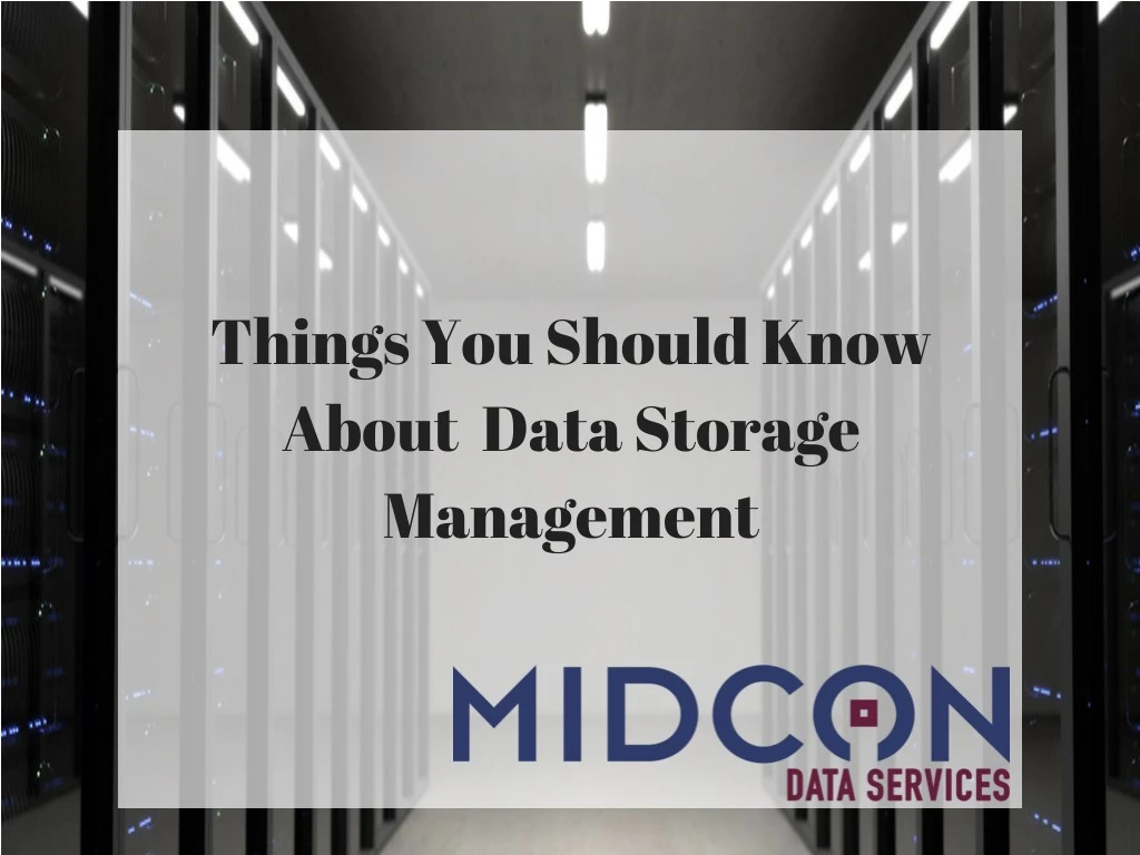 things you should know about data storage