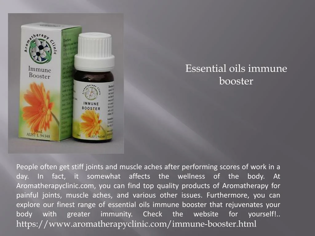 essential oils immune booster